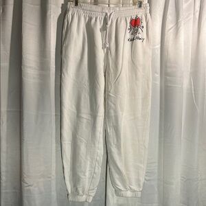 Keith Haring White Sweatpants